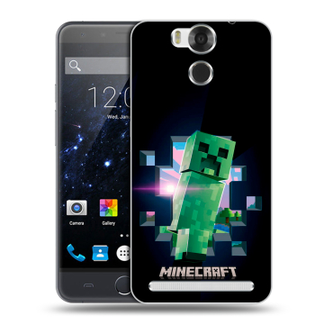 Пластиковый чехол на Ulefone Power с принтом Майнкрафт Minecraft