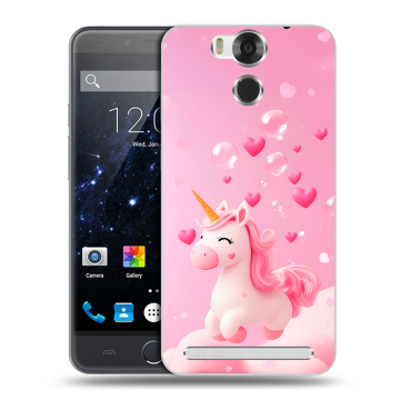 Пластиковый чехол на Ulefone Power с принтом Единорог