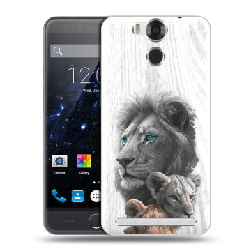 Пластиковый чехол на Ulefone Power с принтом Львы Пластиковый чехол на Ulefone Power с принтом Львы