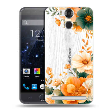 Пластиковый чехол на Ulefone Power с принтом Цветы принт Пластиковый чехол на Ulefone Power с принтом Цветы принт