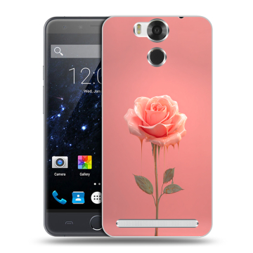 Пластиковый чехол на Ulefone Power с принтом Розовая роза Пластиковый чехол на Ulefone Power с принтом Розовая роза