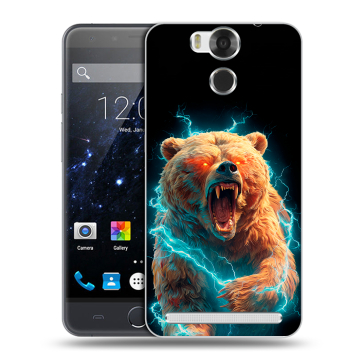 Пластиковый чехол на Ulefone Power с принтом Медведь Пластиковый чехол на Ulefone Power с принтом Медведь