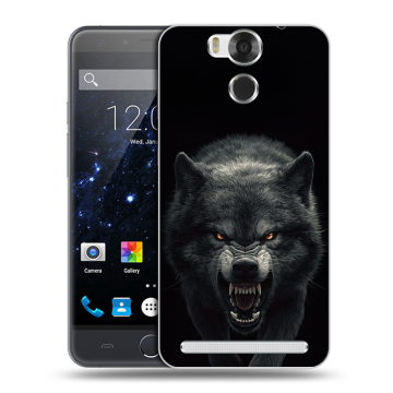 Пластиковый чехол на Ulefone Power с принтом Волк