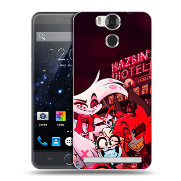 Пластиковый чехол на Ulefone Power с принтом Hazbin Hotel Отель Хазбин