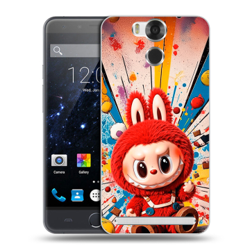 Пластиковый чехол на Ulefone Power с принтом Labubu Лабубу