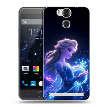Пластиковый чехол на Ulefone Power с принтом Холодное сердце Frozen
