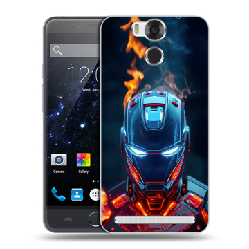 Пластиковый чехол на Ulefone Power с принтом IronMan Железный человек