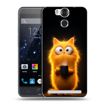 Пластиковый чехол на Ulefone Power с принтом Смешной кот