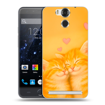 Пластиковый чехол на Ulefone Power с принтом Милые котята