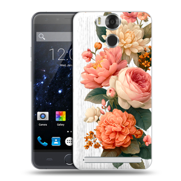 Пластиковый чехол на Ulefone Power с принтом цветы Пластиковый чехол на Ulefone Power с принтом цветы