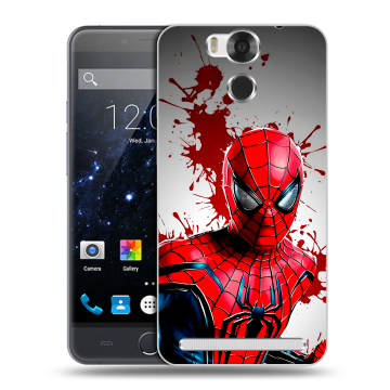 Пластиковый чехол на Ulefone Power с принтом Spiderman Человек паук