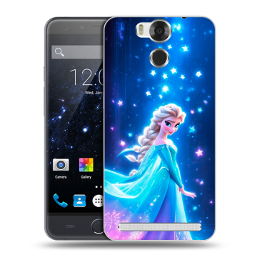 Пластиковый чехол на Ulefone Power с принтом Холодное сердце Frozen