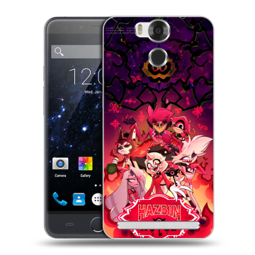 Пластиковый чехол на Ulefone Power с принтом Hazbin Hotel Отель Хазбин