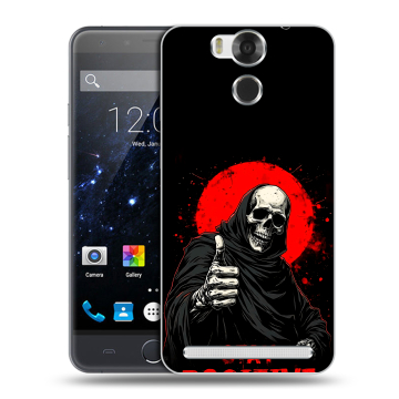 Пластиковый чехол на Ulefone Power с принтом смешной скелет Пластиковый чехол на Ulefone Power с принтом смешной скелет