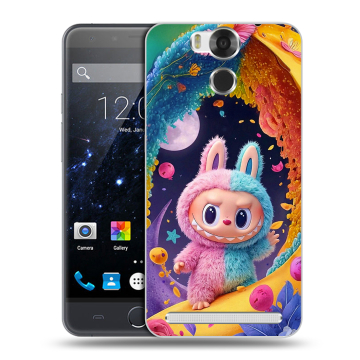 Пластиковый чехол на Ulefone Power с принтом Labubu Лабубу