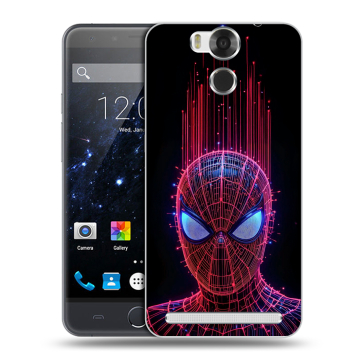 Пластиковый чехол на Ulefone Power с принтом Spiderman Человек паук