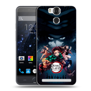 Пластиковый чехол на Ulefone Power с принтом Demon Slayer Клинок рассекающий демонов