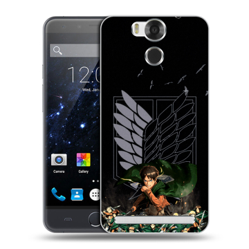 Пластиковый чехол на Ulefone Power с принтом Атака титанов