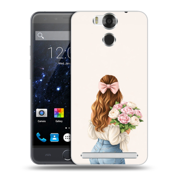 Пластиковый чехол на Ulefone Power с принтом женский