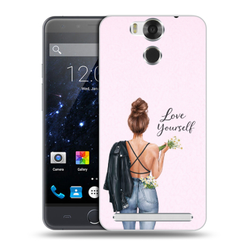 Пластиковый чехол на Ulefone Power с принтом женский