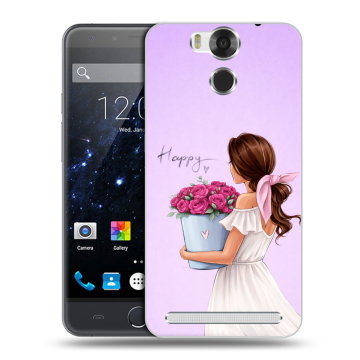 Пластиковый чехол на Ulefone Power с принтом женский