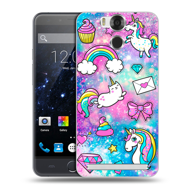 Пластиковый чехол на Ulefone Power с принтом Единороги Пластиковый чехол на Ulefone Power с принтом Единороги