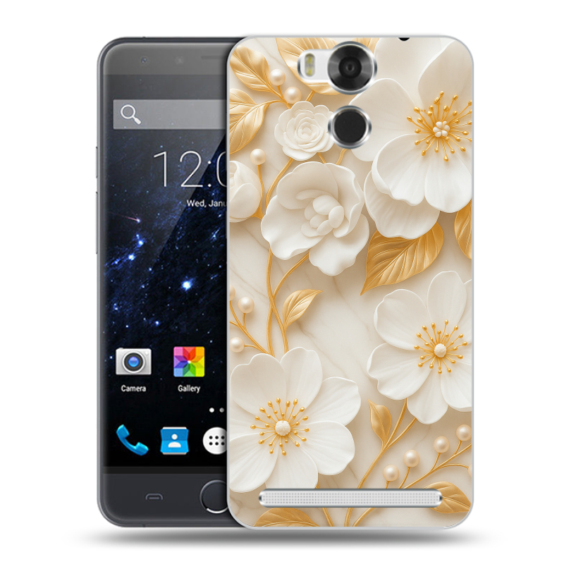 Пластиковый чехол на Ulefone Power с принтом Цветы Пластиковый чехол на Ulefone Power с принтом Цветы
