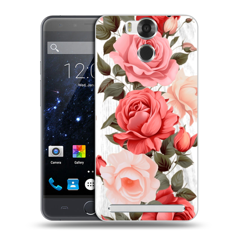 Пластиковый чехол на Ulefone Power с принтом Розы Пластиковый чехол на Ulefone Power с принтом Розы