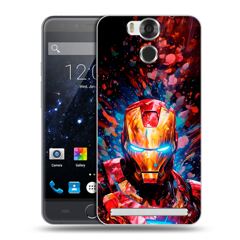 Пластиковый чехол на Ulefone Power с принтом Железный человек Ironman Пластиковый чехол на Ulefone Power с принтом Железный человек Ironman