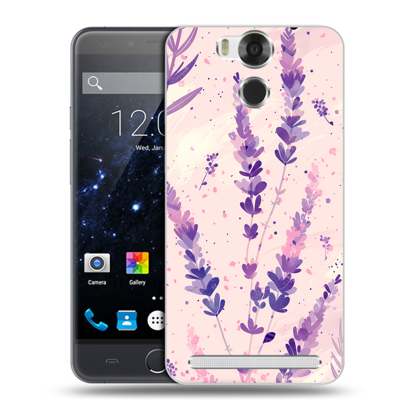 Пластиковый чехол на Ulefone Power с принтом цветы лаванда Пластиковый чехол на Ulefone Power с принтом цветы лаванда