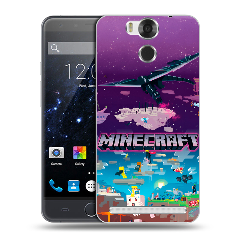 Пластиковый чехол на Ulefone Power с принтом Майнкрафт Minecraft Пластиковый чехол на Ulefone Power с принтом Майнкрафт Minecraft