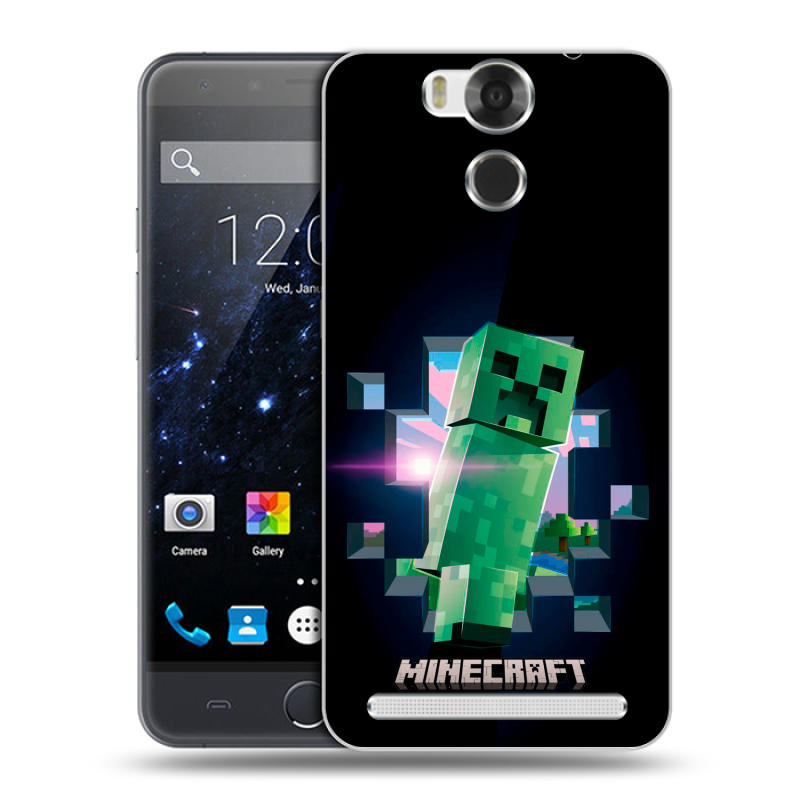 Пластиковый чехол на Ulefone Power с принтом Майнкрафт Minecraft Пластиковый чехол на Ulefone Power с принтом Майнкрафт Minecraft