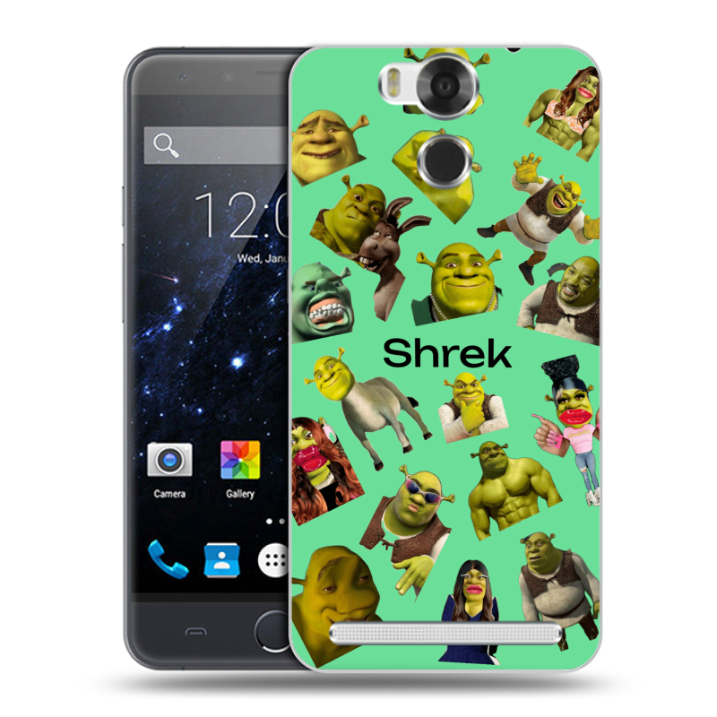 Пластиковый чехол на Ulefone Power с принтом Шрек Shrek Пластиковый чехол на Ulefone Power с принтом Шрек Shrek