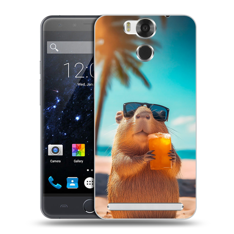 Пластиковый чехол на Ulefone Power с принтом Капибара Пластиковый чехол на Ulefone Power с принтом Капибара