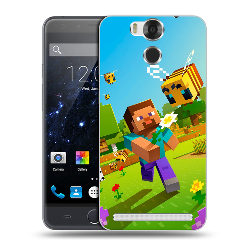 Пластиковый чехол на Ulefone Power с принтом Майнкрафт Minecraft Пластиковый чехол на Ulefone Power с принтом Майнкрафт Minecraft