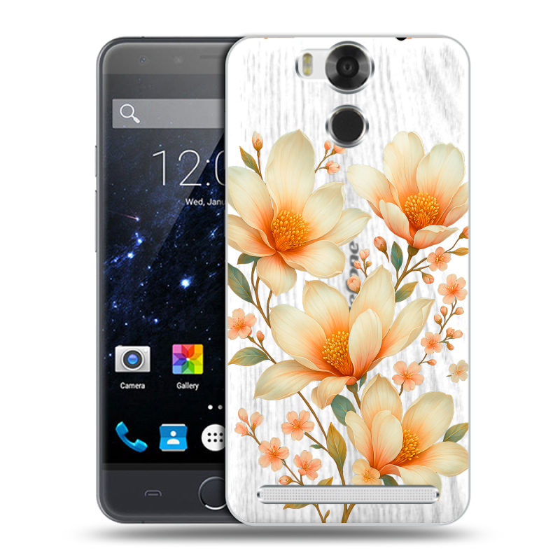 Пластиковый чехол на Ulefone Power с принтом Цветы Пластиковый чехол на Ulefone Power с принтом Цветы