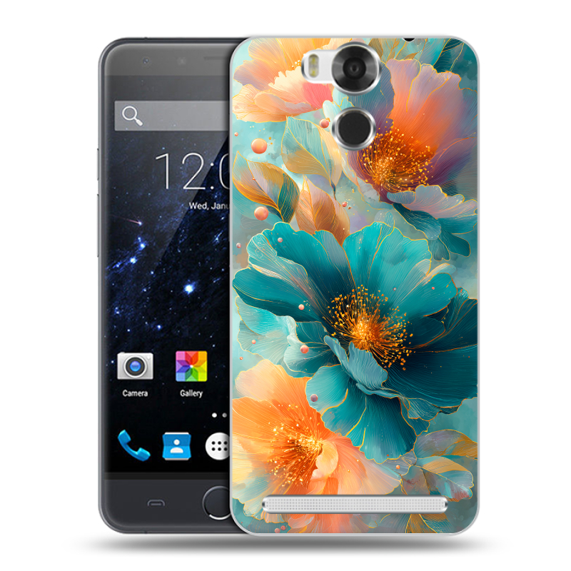 Пластиковый чехол на Ulefone Power с принтом Цветы Пластиковый чехол на Ulefone Power с принтом Цветы