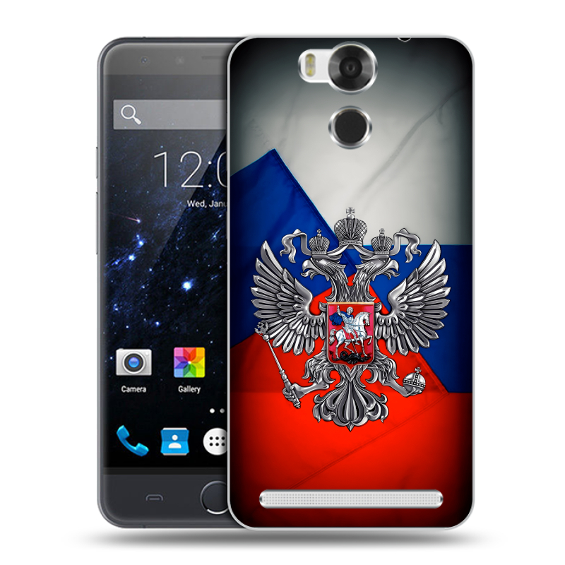 Пластиковый чехол на Ulefone Power с принтом Флаг России Пластиковый чехол на Ulefone Power с принтом Флаг России