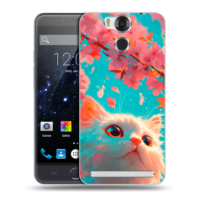 Пластиковый чехол на Ulefone Power с принтом Красивый кот Пластиковый чехол на Ulefone Power с принтом Красивый кот