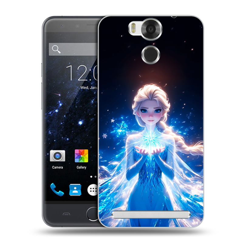 Пластиковый чехол на Ulefone Power с принтом Холодное сердце Frozen Пластиковый чехол на Ulefone Power с принтом Холодное сердце Frozen