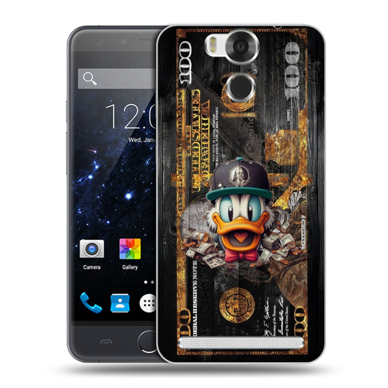 Пластиковый чехол на Ulefone Power с принтом Дональд Дак Доллар Пластиковый чехол на Ulefone Power с принтом Дональд Дак Доллар