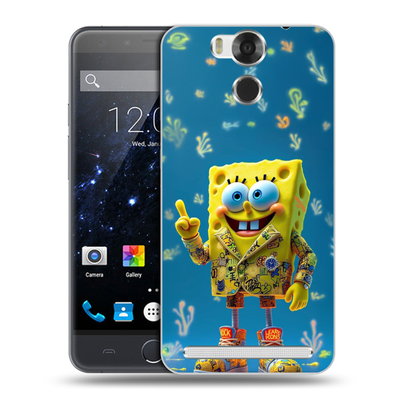 Пластиковый чехол на Ulefone Power с принтом Спанч боб Спанчбоб Пластиковый чехол на Ulefone Power с принтом Спанч боб Спанчбоб