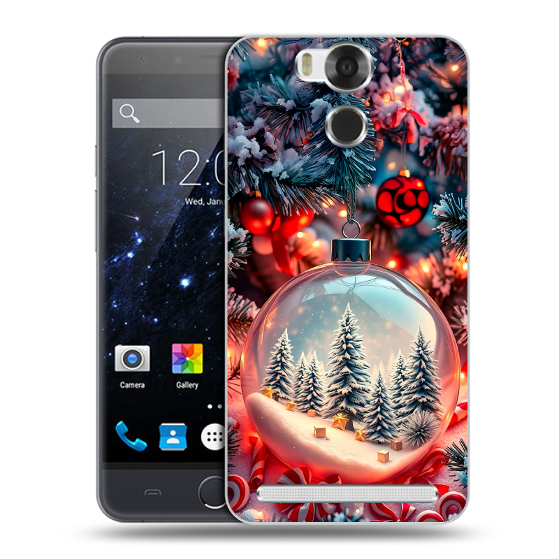 Пластиковый чехол на Ulefone Power с принтом Новый год Пластиковый чехол на Ulefone Power с принтом Новый год