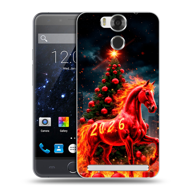Пластиковый чехол на Ulefone Power с принтом Новый год Пластиковый чехол на Ulefone Power с принтом Новый год