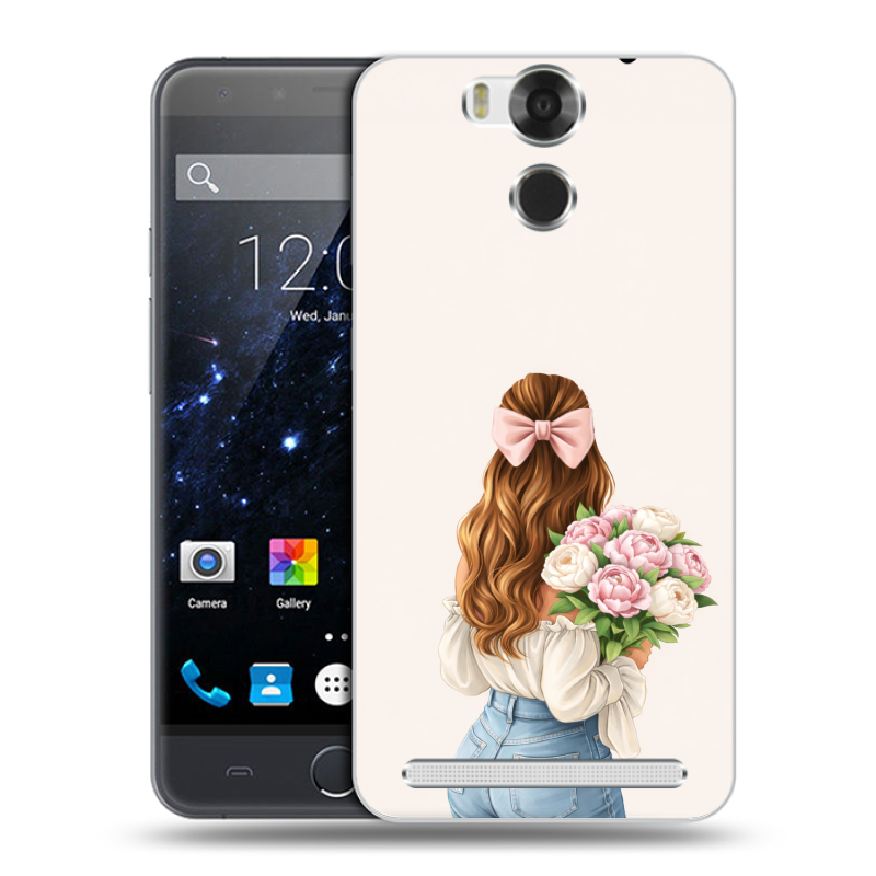 Пластиковый чехол на Ulefone Power с принтом женский Пластиковый чехол на Ulefone Power с принтом женский