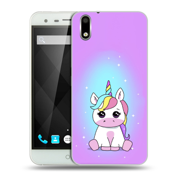 Пластиковый чехол на Ulefone Paris с принтом Единорог