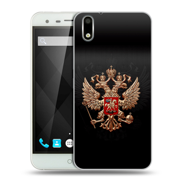 Пластиковый чехол на Ulefone Paris с принтом Герб России