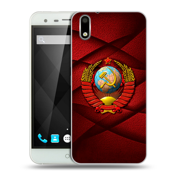 Пластиковый чехол на Ulefone Paris с принтом Герб СССР