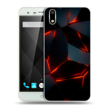 Пластиковый чехол на Ulefone Paris с принтом Яркие абстракции