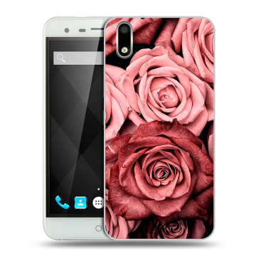 Пластиковый чехол на Ulefone Paris с принтом Цветы розы